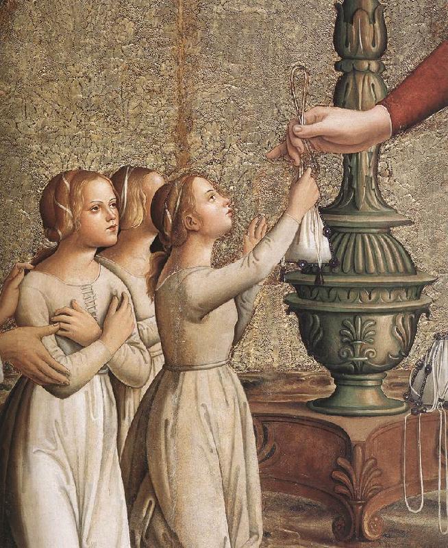 ANTONIAZZO ROMANO Annunciation (detail)  hgh Sweden oil painting art
